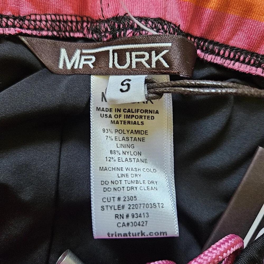 Mr. Turk Montego Bay Swim Trunk Multicolor Stripes Size Small - Picture 7 of 14